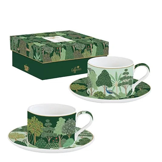 Easy Life Coffee Mania set 2 tazze caffè porcellana multicolore 24 cl