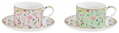 Easy Life Set 2 tazze caffè Coffee Mania porcellana multicolore 24 cl