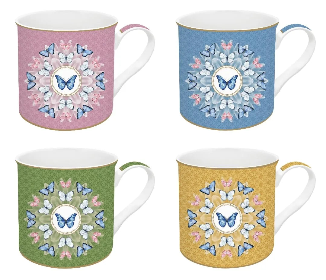 Easy Life Set 4 Tazze da Caffè porcellana multicolore - design italiano