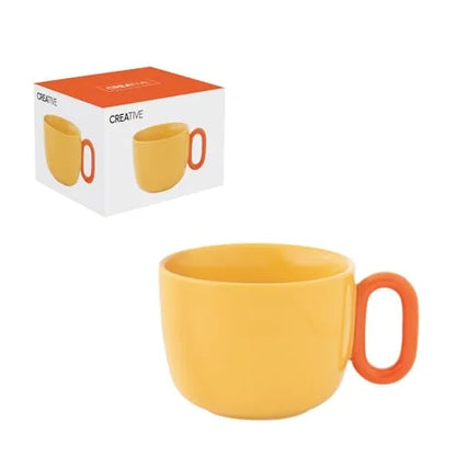 Easy Life tazza porcellana creativa multicolore 40cl
