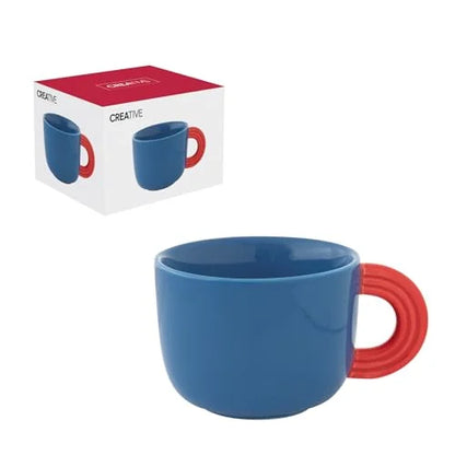 Easy Life Tazza Creativa 40cl in porcellana multicolore