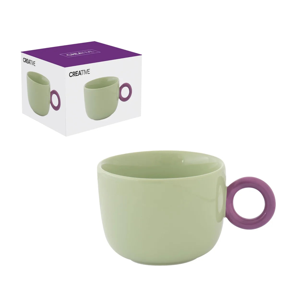 Easy Life Tazza Creativa 40cl porcellana multicolore