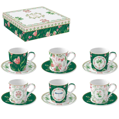 Easy Life Set 6 Tazze Caffè Porcellana Multicolore - Stilmobili