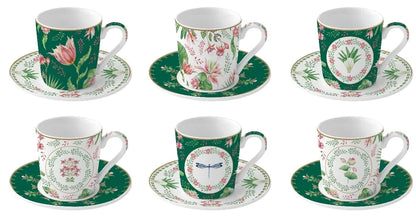 Easy Life Set 6 Tazze Caffè Porcellana Multicolore - Stilmobili