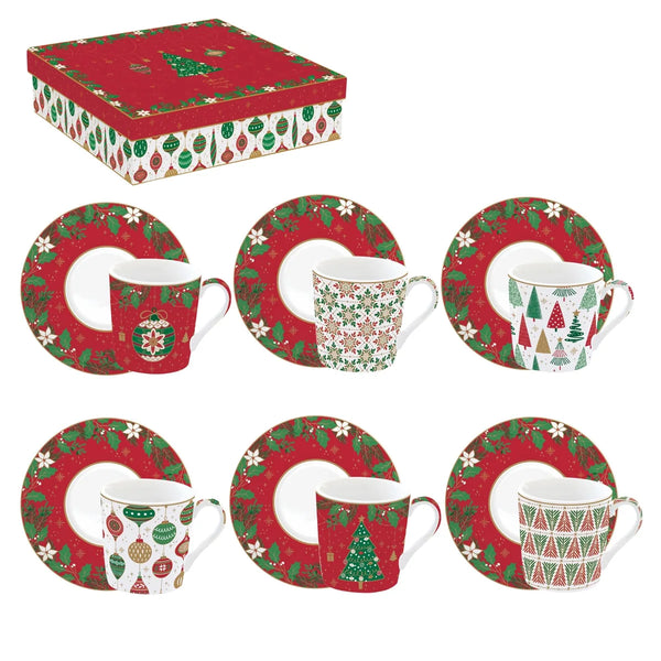 Easy Life — Jingle Bells | Set Tazze da Caffè Porcellana — Easy Life