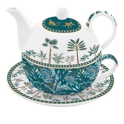 Easy Life Tea for One Egoiste porcellana Jungle - servizio tè monoporzione