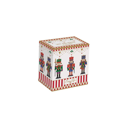 Easy Life Nutcracker set sale e pepe in porcellana con motivi natalizi e dettagli oro
