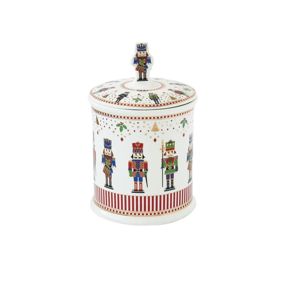 Easy Life Nutcracker set sale e pepe in porcellana con motivi natalizi e dettagli oro