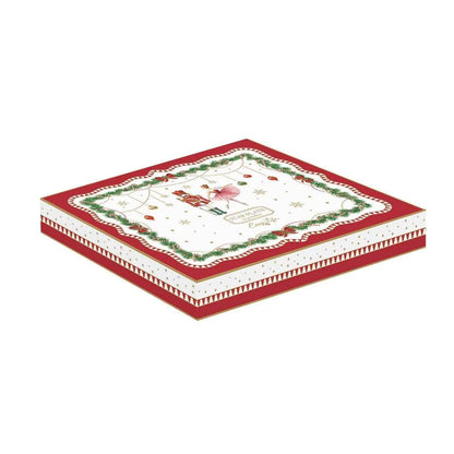 Easy Life piatto a stella 22cm porcellana Magie De Noel decorazioni natalizie