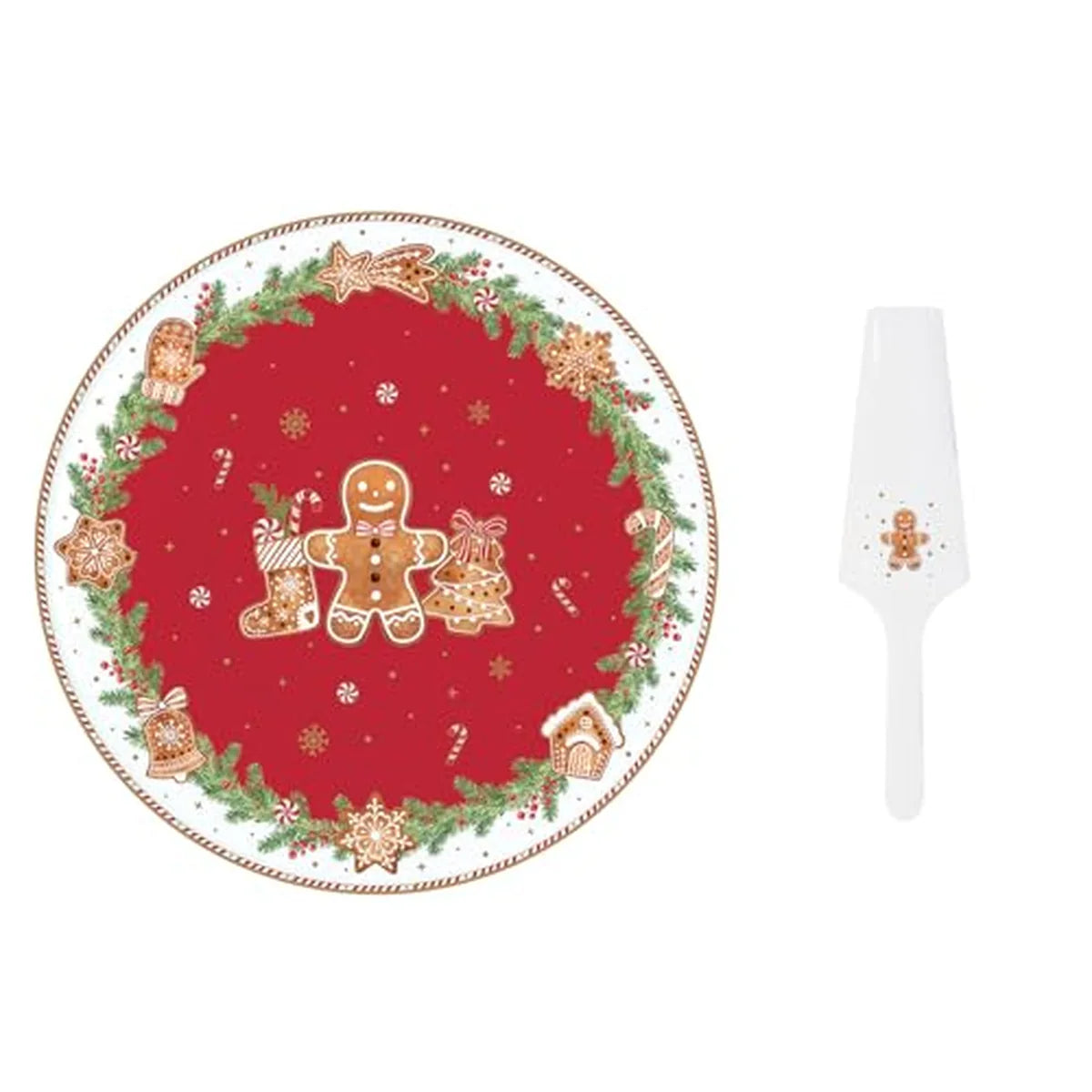 Easy Life Set Torta Natale in porcellana - servizio tavola natalizia Stilmobili