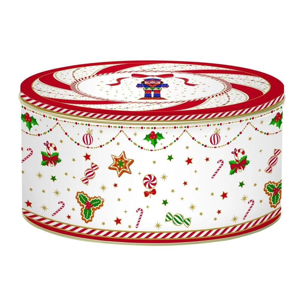 Easy Life Set 3 scatole Natale Nutcracker Twist latta rosso bianco verde - Stilmobili