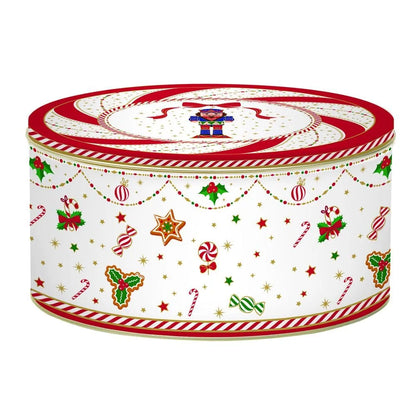 Easy Life Set 3 scatole Natale Nutcracker Twist latta rosso bianco verde - Stilmobili