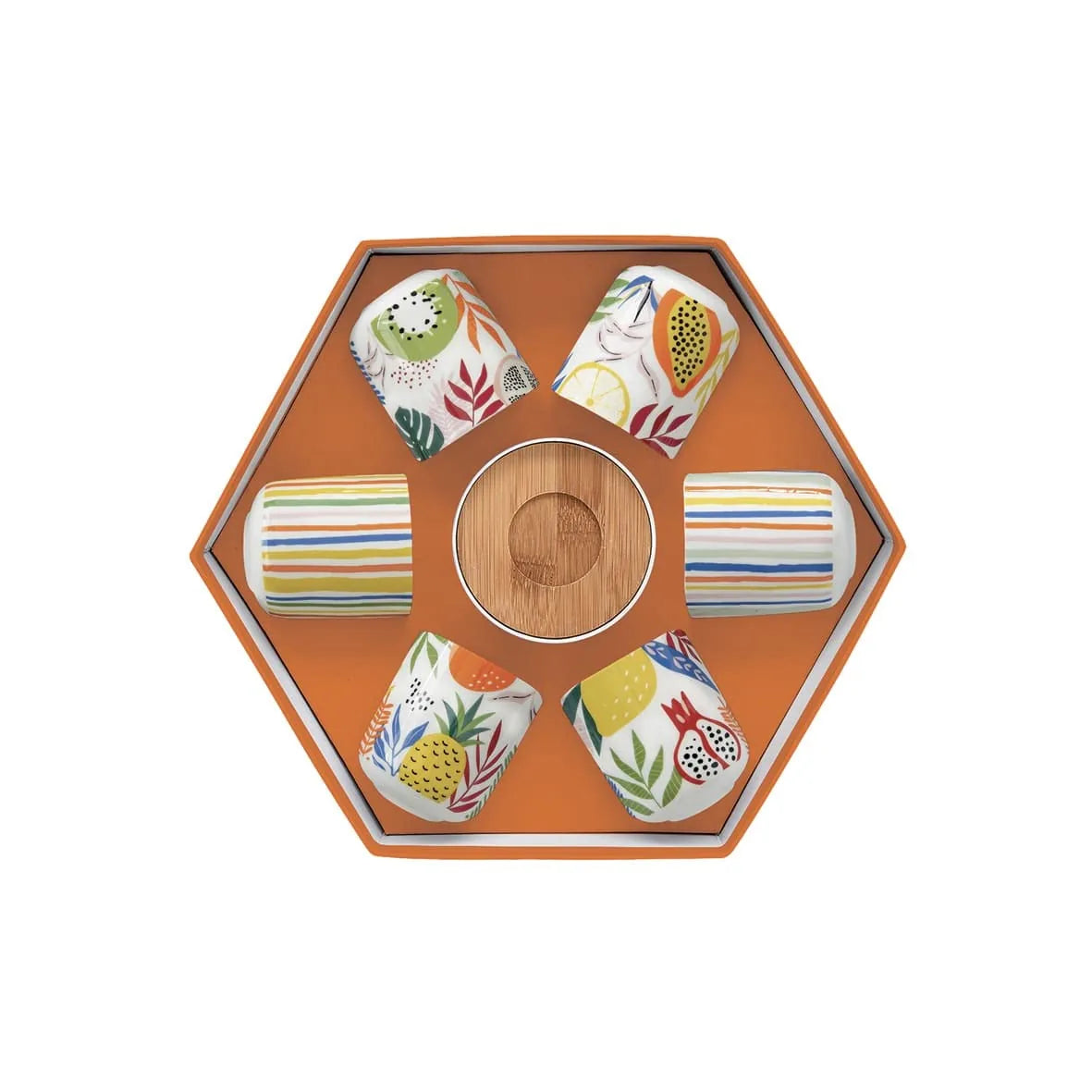 Easy Life Set 6 Tazze da Caffè in ceramica - Collezione Design