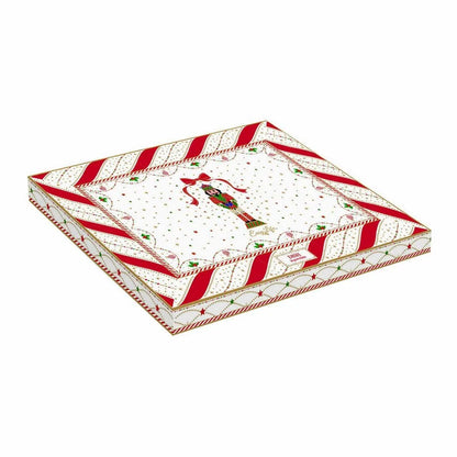 Easy Life vassoio Natale Soldato Nutcracker Twist porcellana 19x26,5 cm