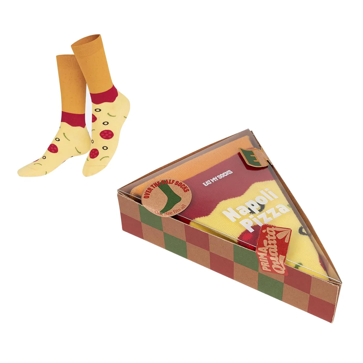 Eat My Socks calzini Pizza cotone multicolore taglia 36-45