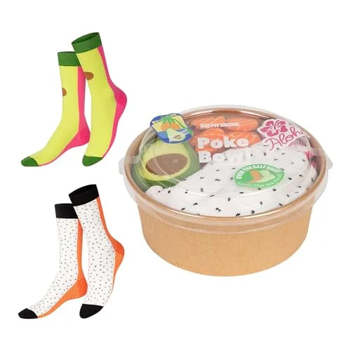Eat My Socks calzini Poke multicolore 36-45 in confezione ciotola di carta
