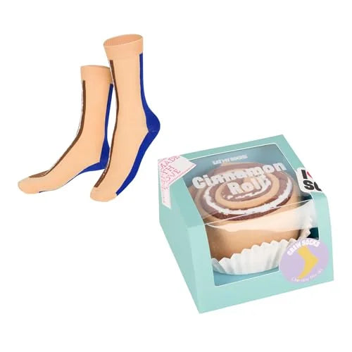 Eat My Socks calzini Cinnamon Roll multicolore 36-45 in confezione bicchiere carta