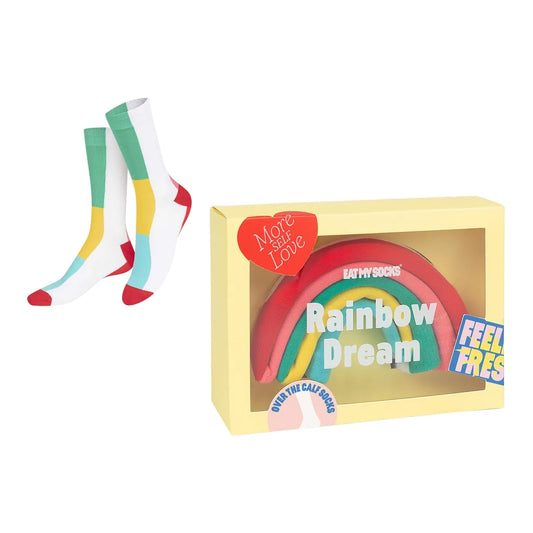 Eat My Socks Calzini Arcobaleno multicolore 36-45 cotone con design esclusivo