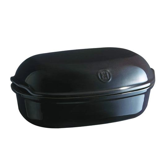 Emile Henry stampo pane ceramica nera carbonio Made in France