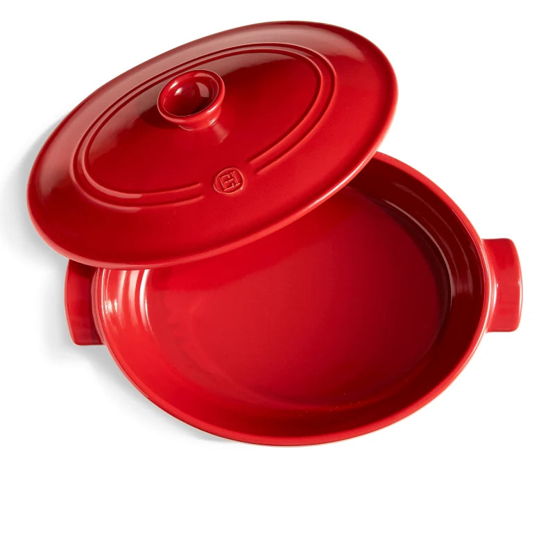 Emile Henry Casseruola Ovale Tegame Ceramica vista dall'alto ceramica