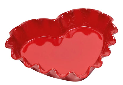 Emile Henry stampo cuore in ceramica rosso per dolci e torte