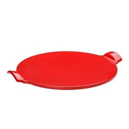 Emile Henry piatto pizza BBQ 37cm ceramica refrattaria colore papavero