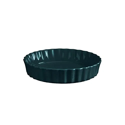Emile Henry piatto per torta in ceramica alta 32 cm con scanalature interne