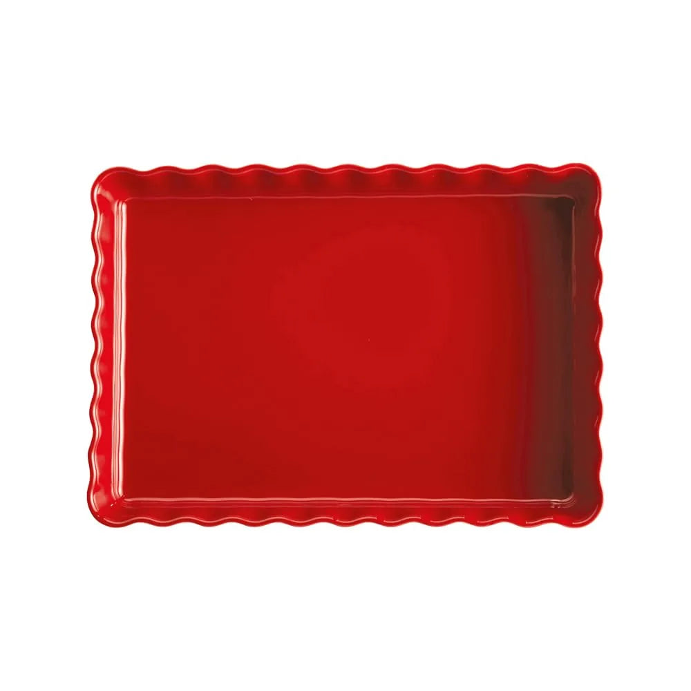 Emile Henry tortiera rettangolare ceramica antigraffio per cottura torte