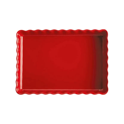 Emile Henry tortiera rettangolare ceramica antigraffio per cottura torte