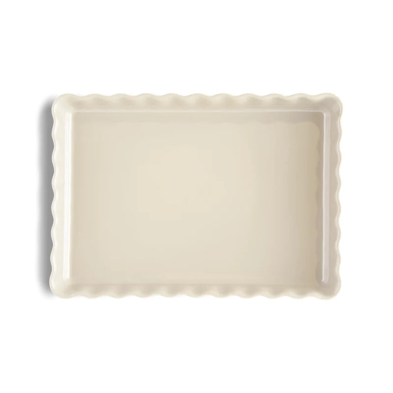 Emile Henry Tortiera Rettangolare Stampo Ceramica Provenza dettaglio ceramica