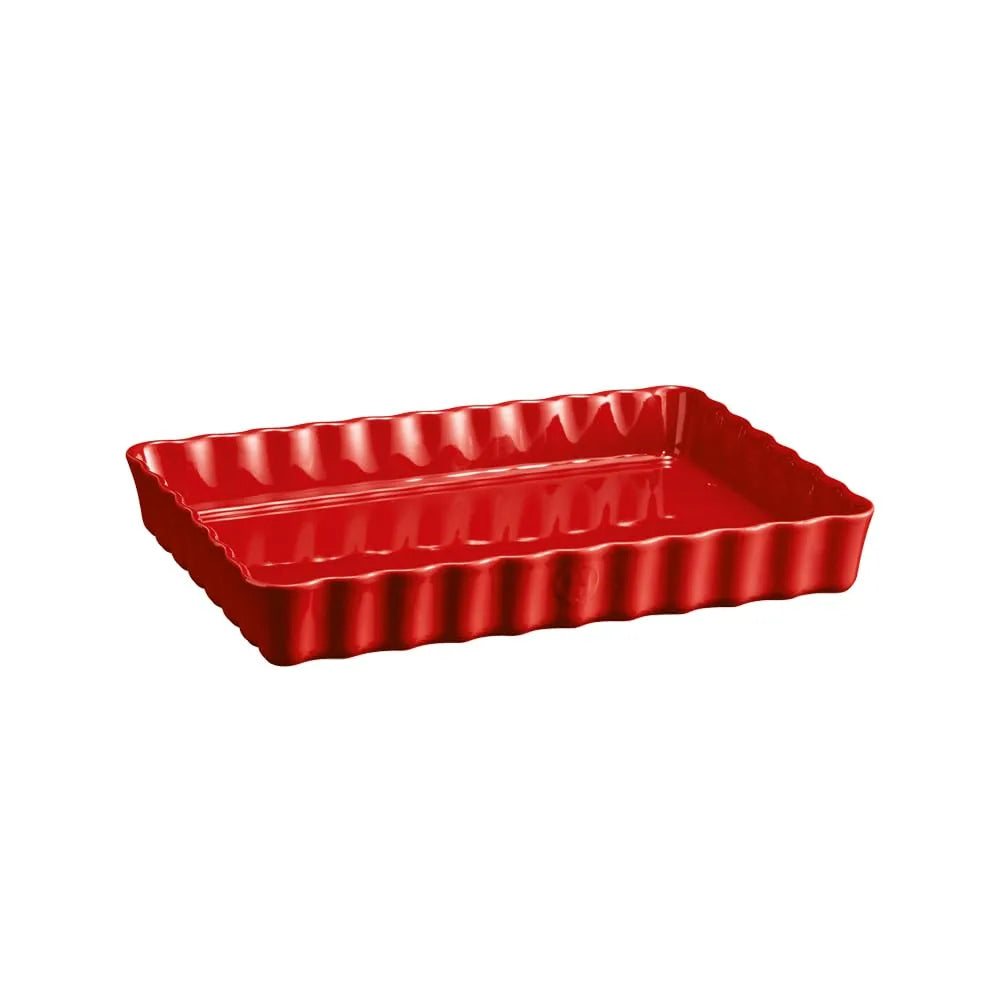 Emile Henry tortiera rettangolare ceramica antigraffio per cottura torte