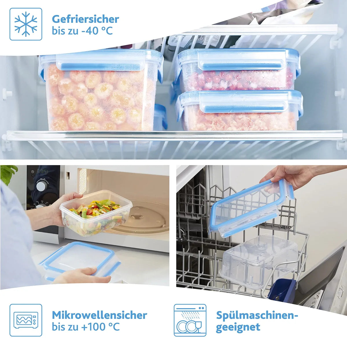Emsa contenitore salvafreschezza 0.5L trasparente con miscelatore rotondo - Stilmobili