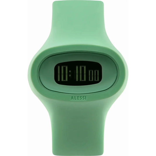 Alessi — Jak AL25001 | Orologio da polso in poliuretano verde