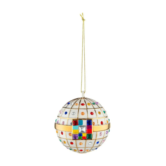 Alessi MJ16 7 Engagement Ball Decoration in Hand-decorated Porcelain, Multicolor