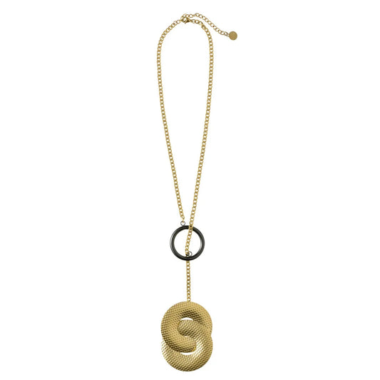 Alessi — Acta ESA01 ESA01 1 | Collana in acciaio PVD oro Salmistraro