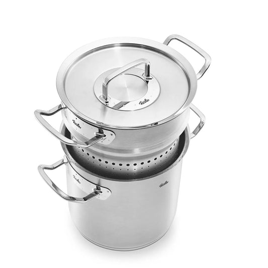 Fissler pentola acciaio inox 6L argento fondo Cookstar induzione