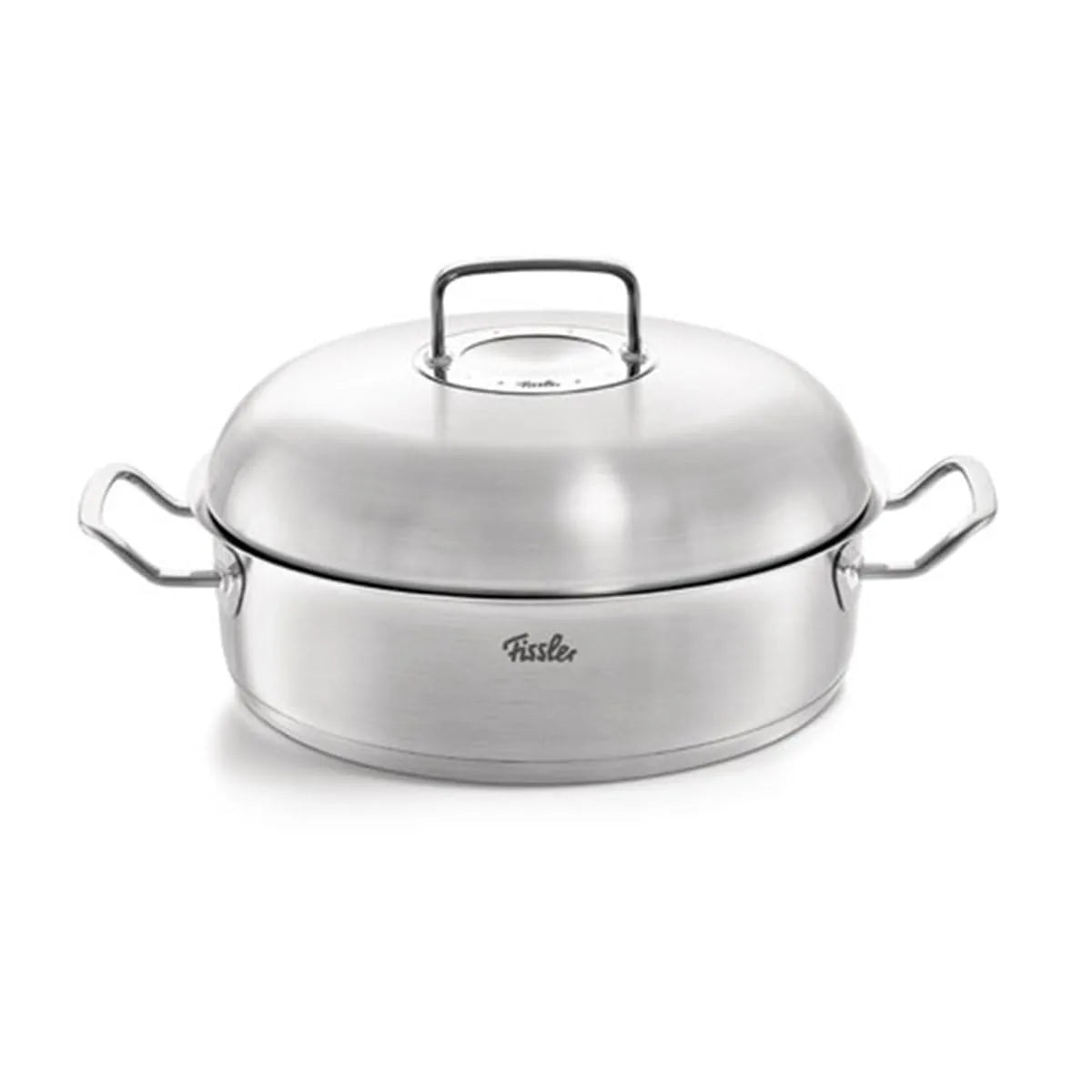 Fissler Rostiera in Acciaio Inox 4.8L 28cm argentato, prodotto tedesco per tutti i piani cottura