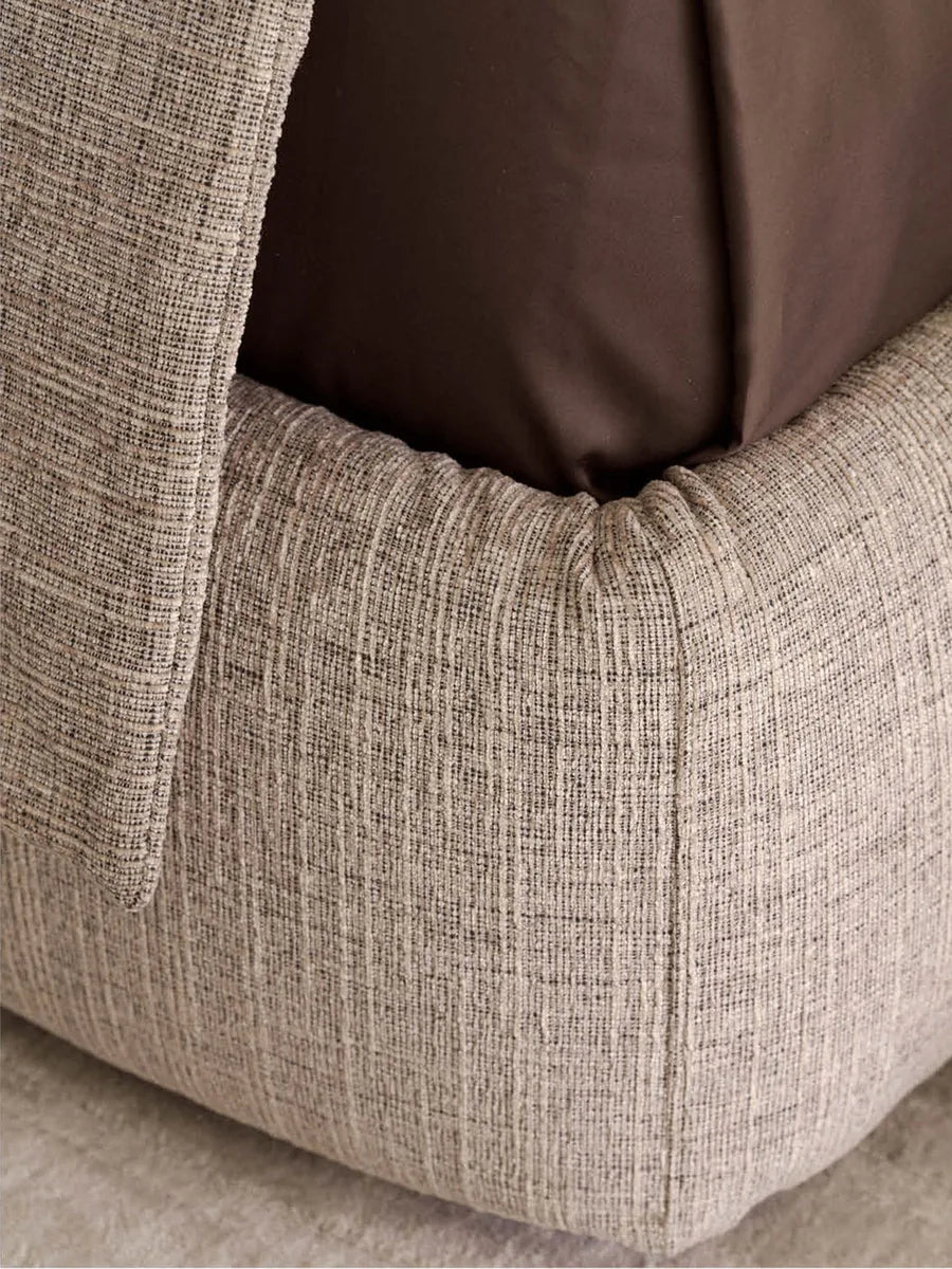 Flou Angle letto matrimoniale con paravento testata capitonné trapuntata - Stilmobili