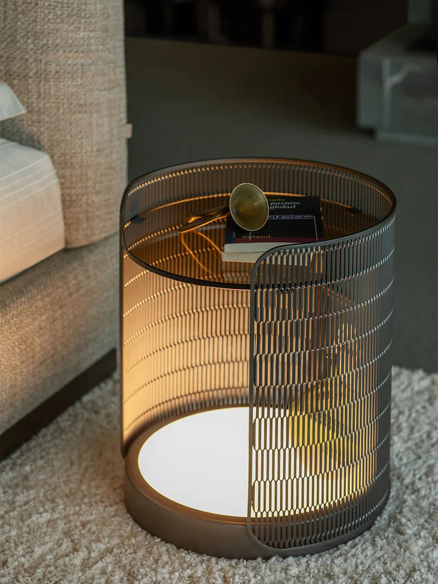Flou AtelierM letto matrimoniale design tessile imbottito testata plissé