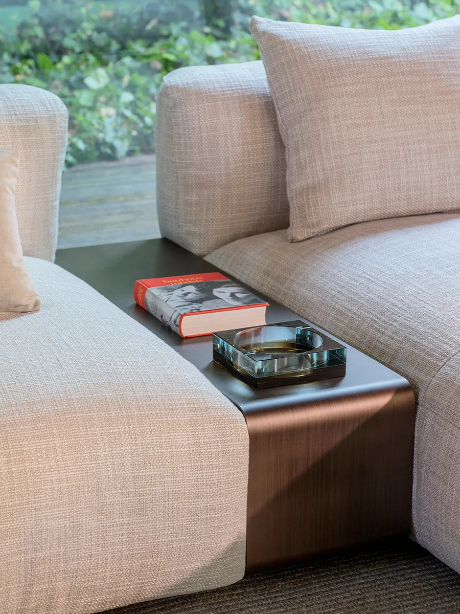 Flou Fiocco divano componibile modulare con sedute e chaise-longue - design Pinuccio Borgonovo