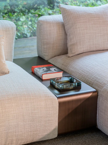 Flou Fiocco divano componibile modulare con sedute e chaise-longue - design Pinuccio Borgonovo