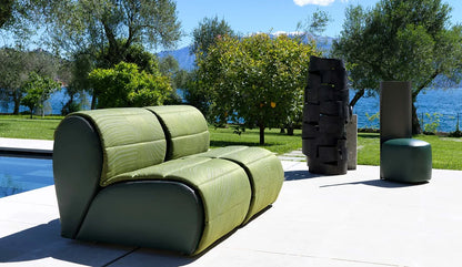 Flou Flora letto componibile design italiano, sedute doppie e singole in sistema modulare