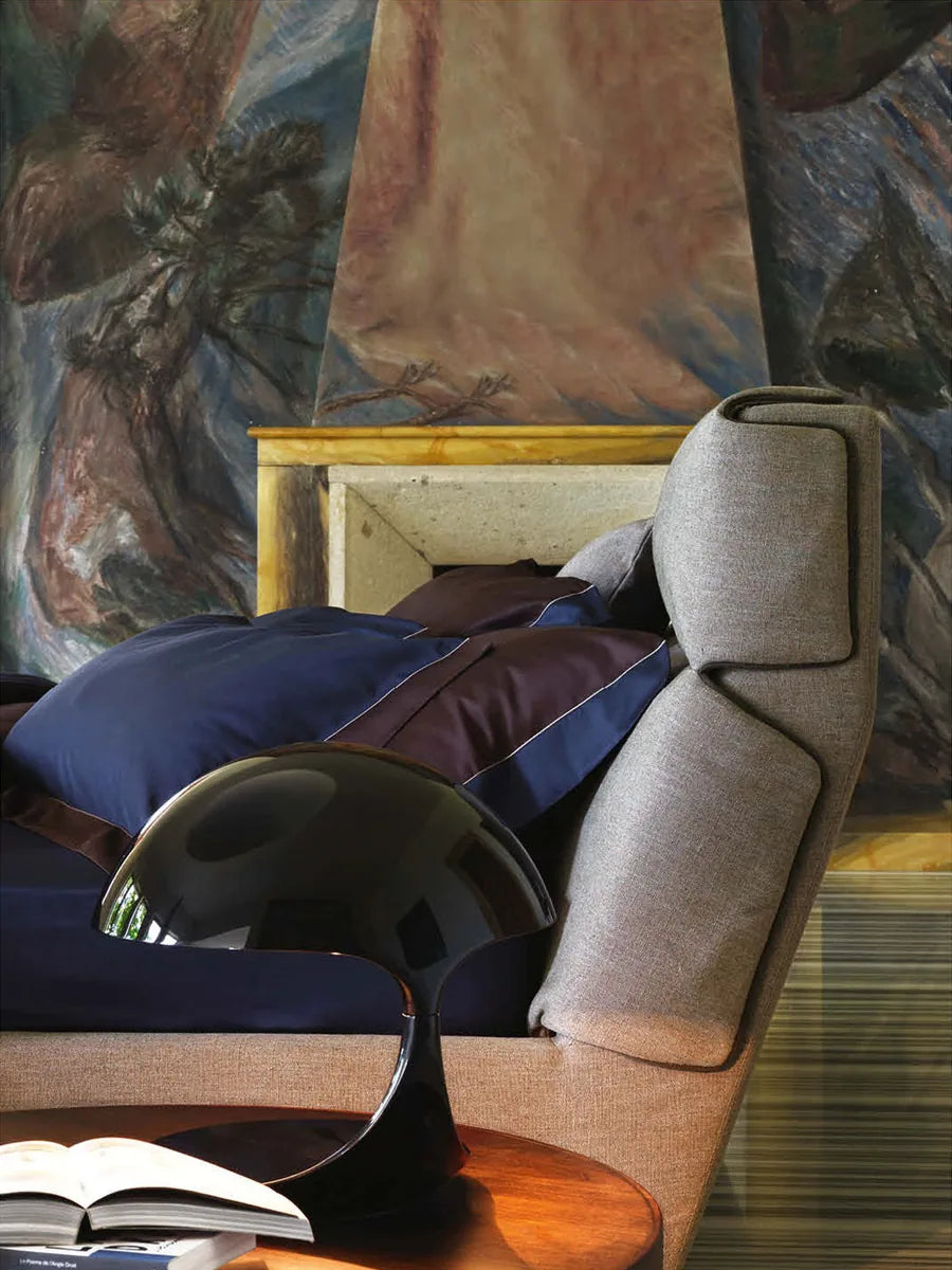 Flou Gentleman Testata Alta letto matrimoniale design Carlo Colombo rivestimento double-face