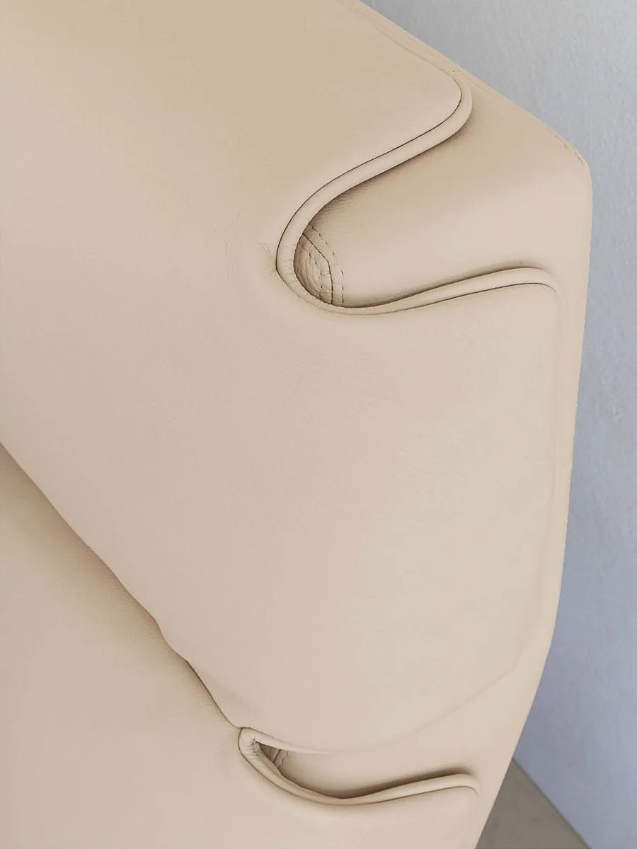 Flou Gentleman Testata Alta letto matrimoniale design Carlo Colombo rivestimento double-face