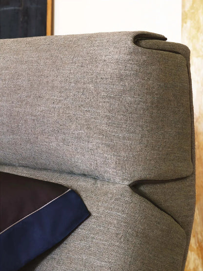Flou Gentleman Testata Alta letto matrimoniale design Carlo Colombo rivestimento double-face