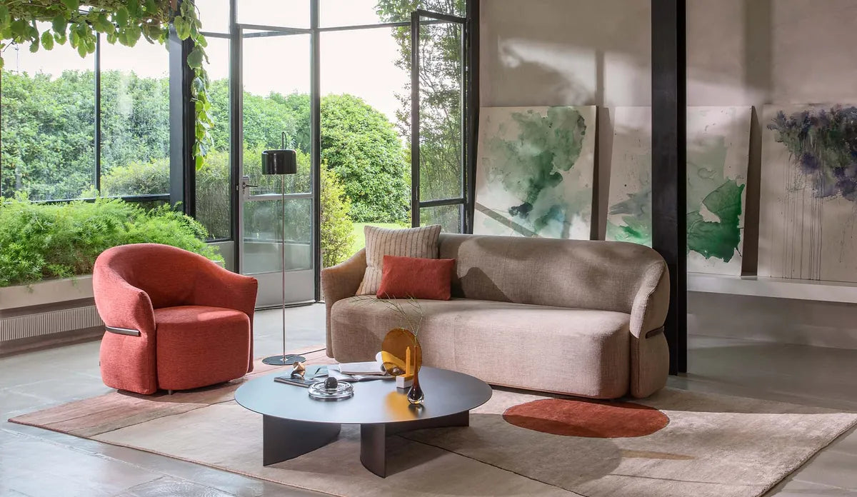 Flou Madame Butterfly divano due posti design farfalla schienale morbido