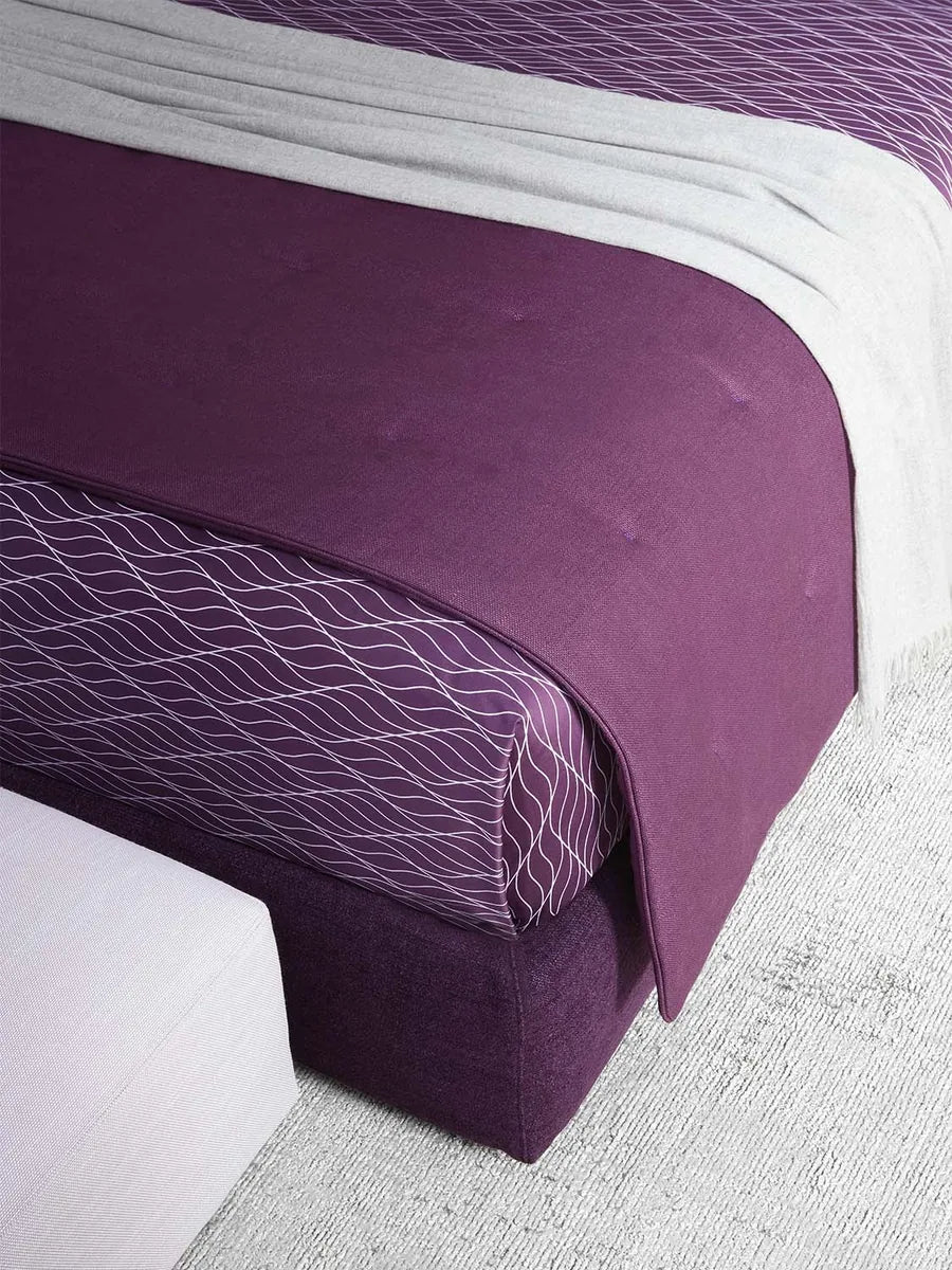 Flou Myplace letto matrimoniale con testata imbottita alta design Emanuela Garbin