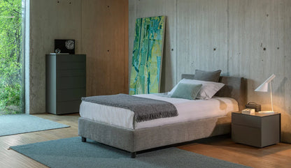 Flou Notturno 2 Singolo letto singolo design tessuto pelle