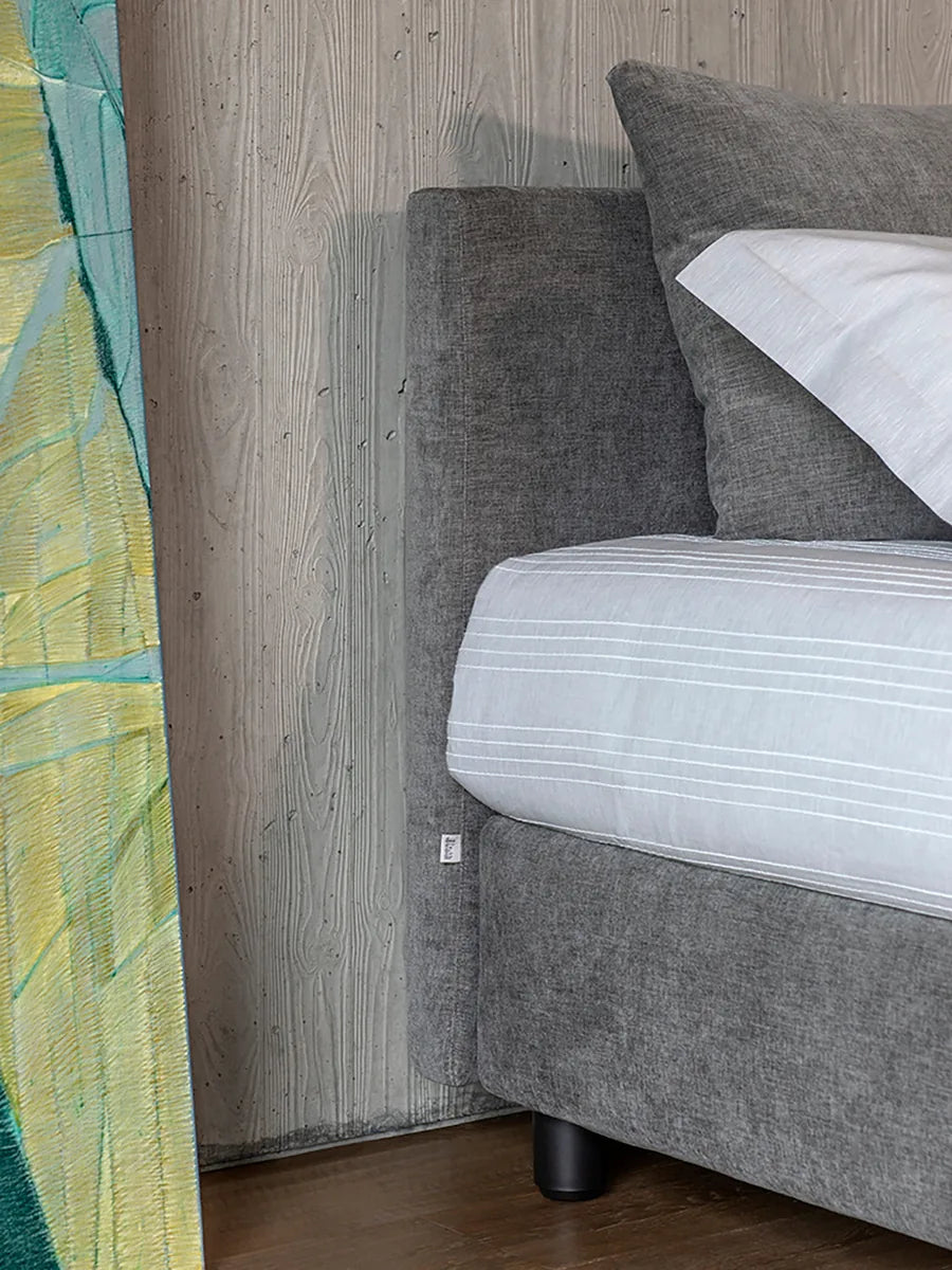 Flou Notturno 2 Singolo letto singolo design tessuto pelle