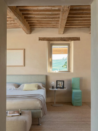 Flou Notturno Matrimoniale letto imbottito tessuto pelle design italiano
